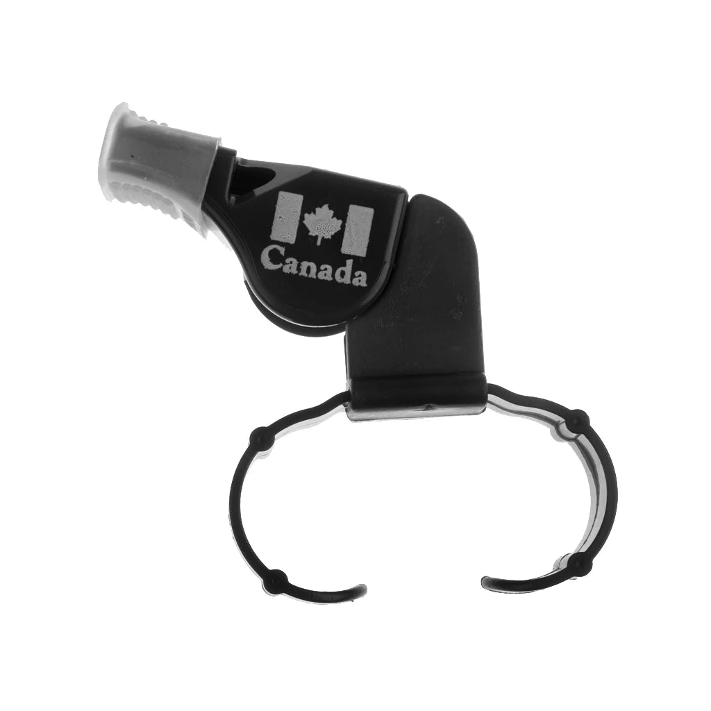 MagiDeal 1Pcs Plastic Derby Skate/Football/Sport Referee Finger Mouth Grip Whistle Black Vintage Plastic Whistle for Kayaking
