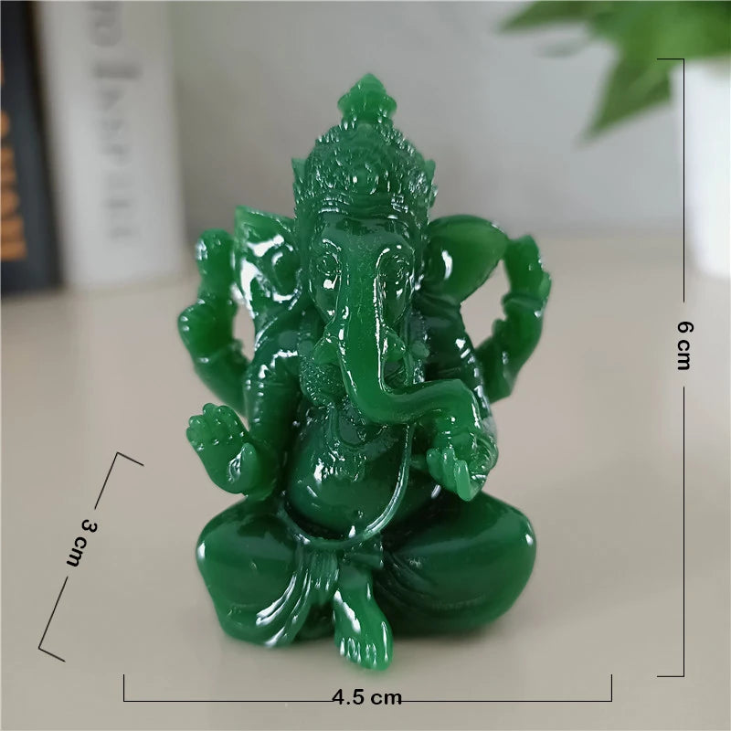 Ganesha Buddha Statue House Garden Decoration Indian Gold Elephant God Ganesh Sculpture Figurines Home Decor Buddha Statues