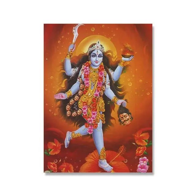 India Hindu God Ganesha Temple Elephant God Series Religion Canvas Picture For Room Home Corridor Office Decor