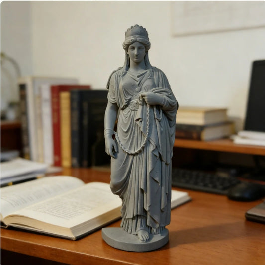 Greek Goddess Statue, New Classical Art Sculpture for Home Office - Desk & Decor Gift for Housewarming, Success