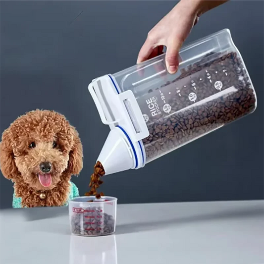 Premium Pet Food Storage Container with Airtight Seal - Durable, Large Capacity, Easy Clean & Stylish Design for Dogs & Cats