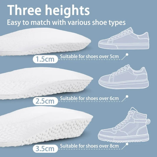 Arch Support Insoles Sneakers Height Increasing Shoe Pad Cuttable U-shaped Cup Shoes Cushion Relieve Foot Pressure Sports Insole