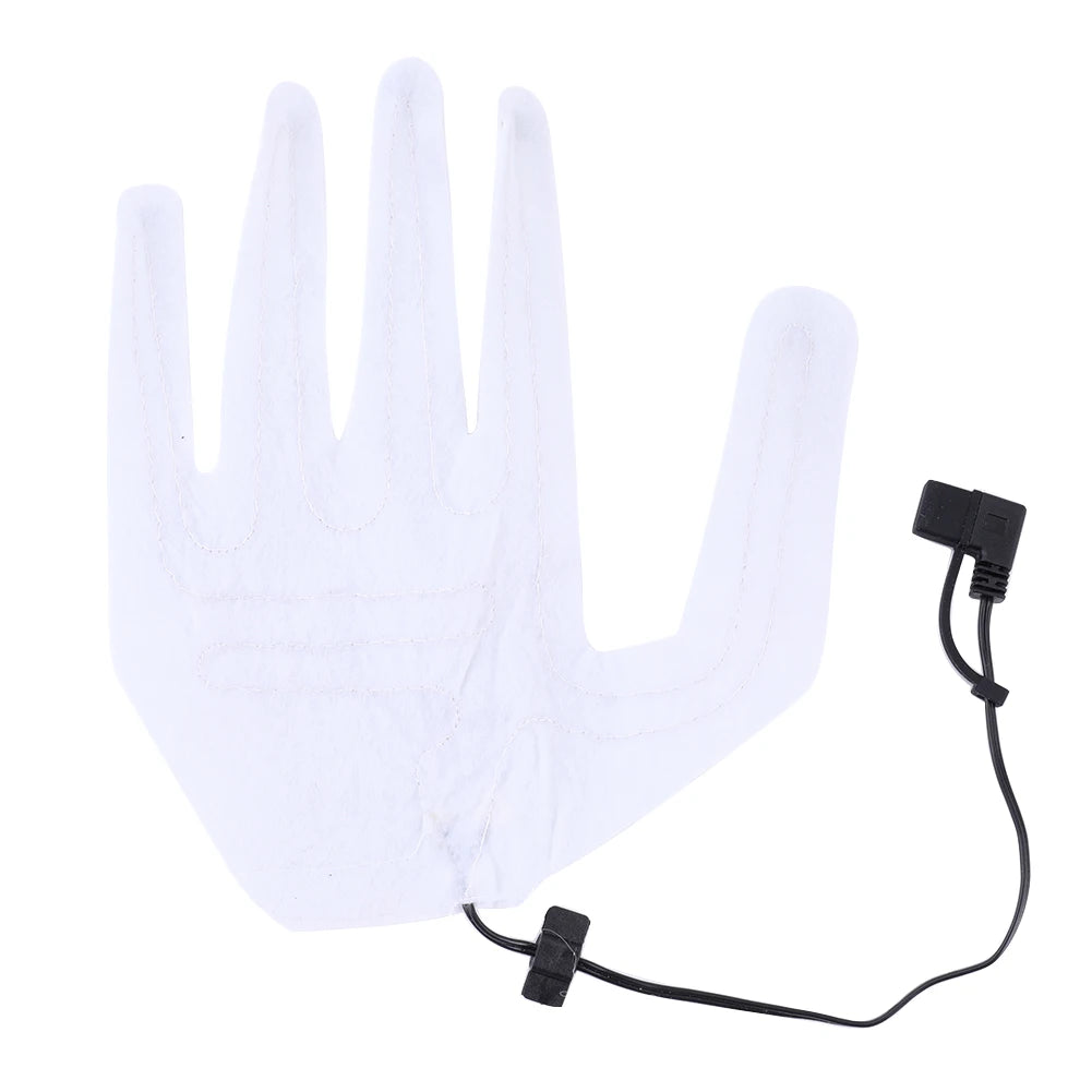 Heating Pad Heated Gloves Pad Xmas Gift USB Heated Gloves Pad Winter Warm Five-Finger Gloves Heating Pad Glove Heating Sheet