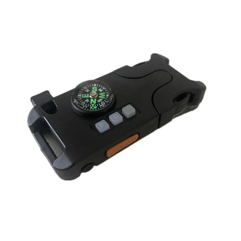 Outdoor Survival Paracord Bracelet Buckle LED Laser Flashlight bracelet Emergency Multi Tool Braided Camping Rescue Rope