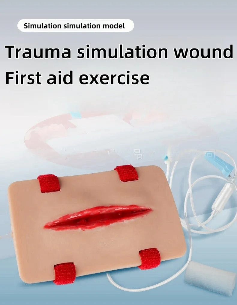 PVC Trauma Simulated Wound Practice Module for Nurse Training & Schools Featuring Hemostasis & First-Aid Practice Manikins