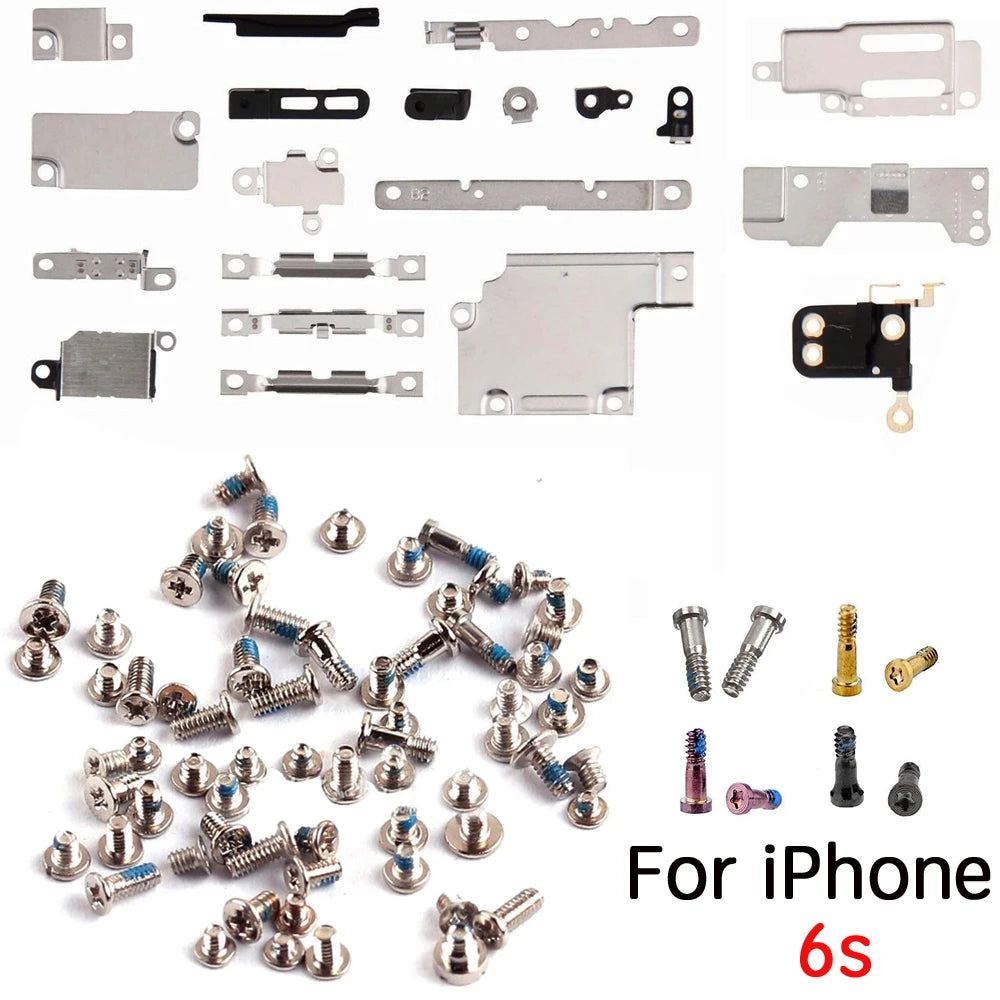 Full Set Inner Accessories For iPhone 6 6s 6P 7P 8P X XS 11 Pro Max Metal Parts Holder Bracket Shield Plate With Full Screws Set