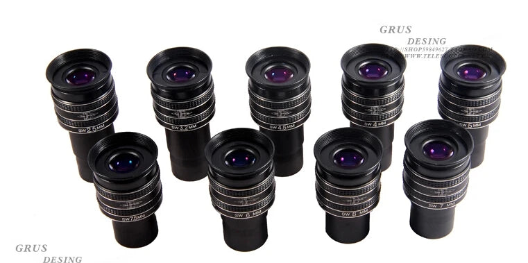 TMB-Astronomical Telescope SW 58 °, Planet Eyepiece, Wide Angle Focal, High Power, 2.5mm, 3.2mm, 4mm, 4.5mm, 6mm, 7mm, 7.