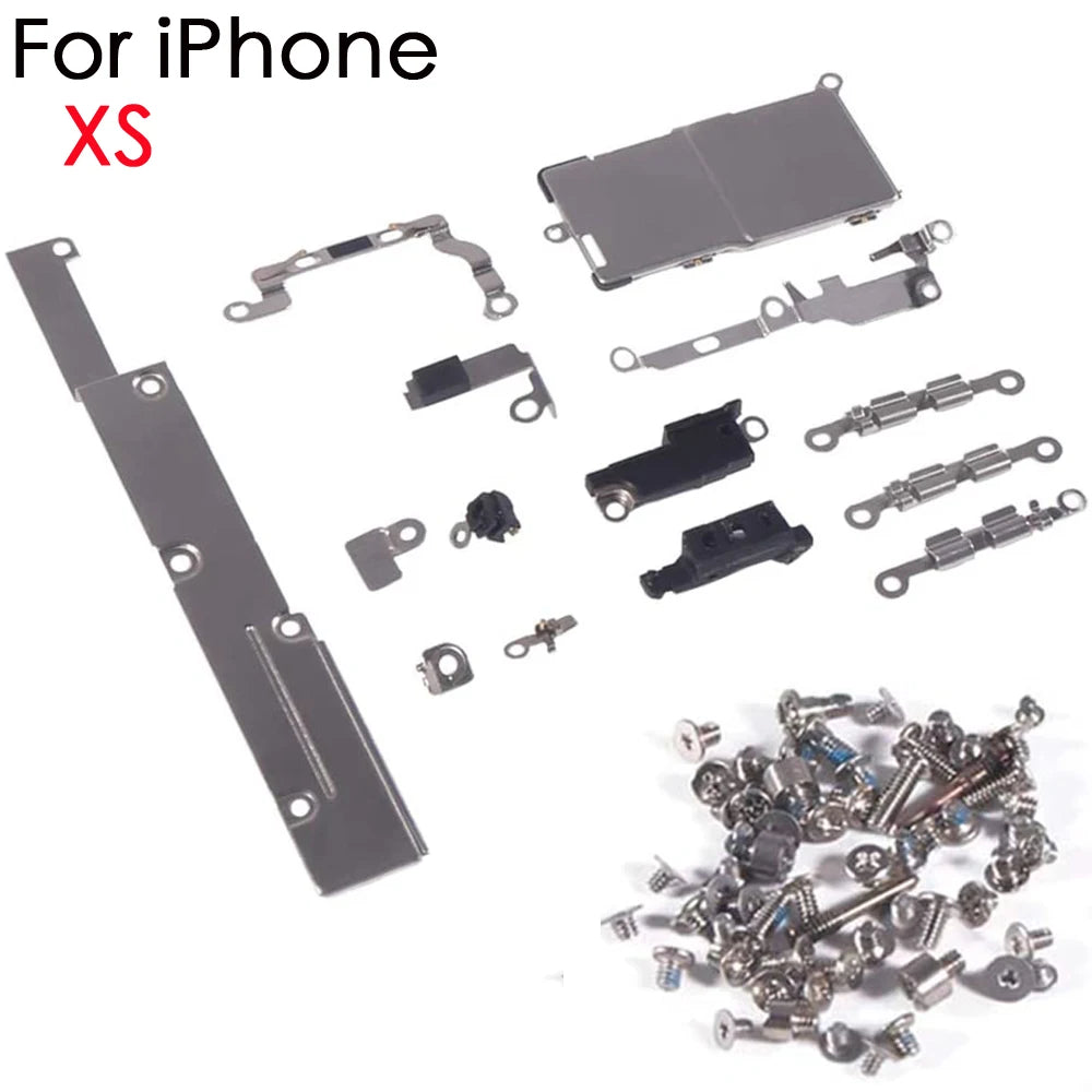 Full Set Inner Accessories For iPhone 6 6s 6P 7P 8P X XS 11 Pro Max Metal Parts Holder Bracket Shield Plate With Full Screws Set