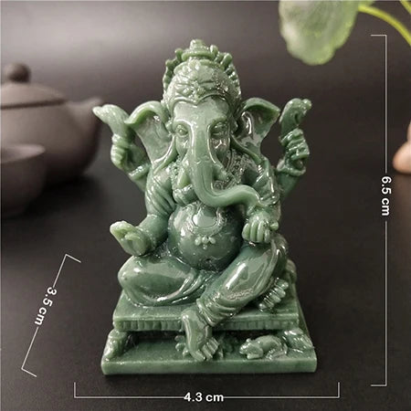 Lord Ganesha Buddha Statue Home Decoration Ganesh Elephant God Sculpture Figurines Ornaments Buddha Statues FengShui Lucky Gift