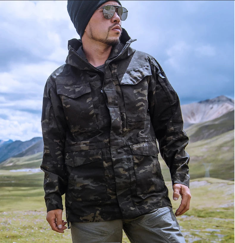 M65 UK US Jackets Mens Outdoor Hiking Camping Waterproof Jacke Hoodie Sports Clothes Autumn Winter Military Flight Pilot Coats