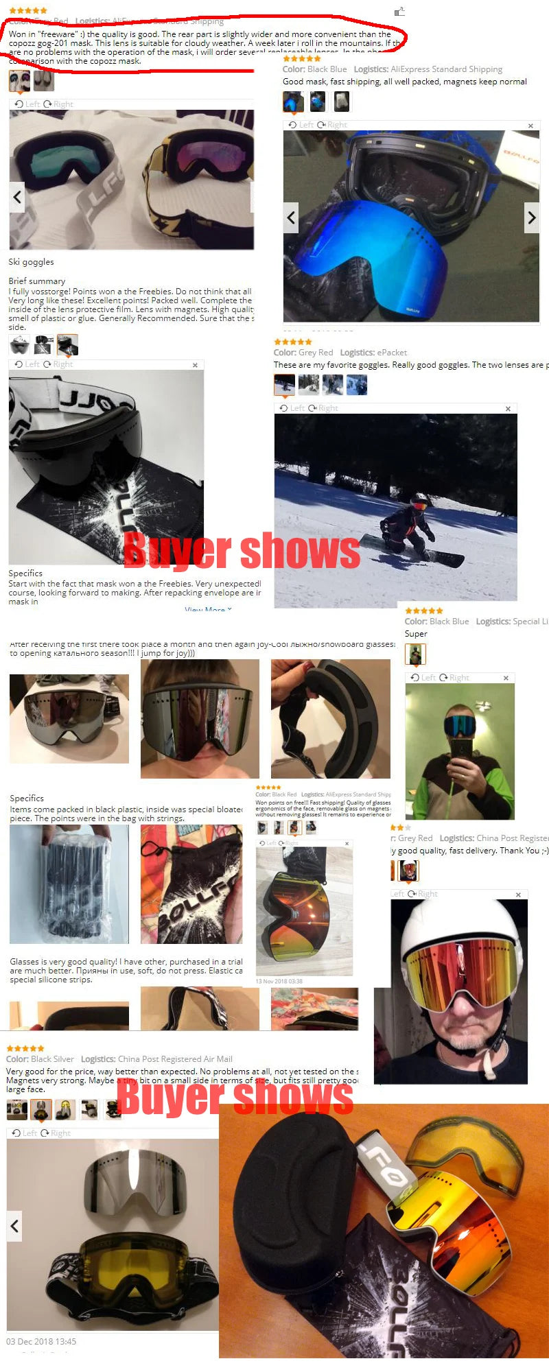 Ski Goggles with Magnetic Double Layer polarized Lens Skiing Anti-fog UV400 Snowboard Goggles Men Women Ski Glasses Eyewear case