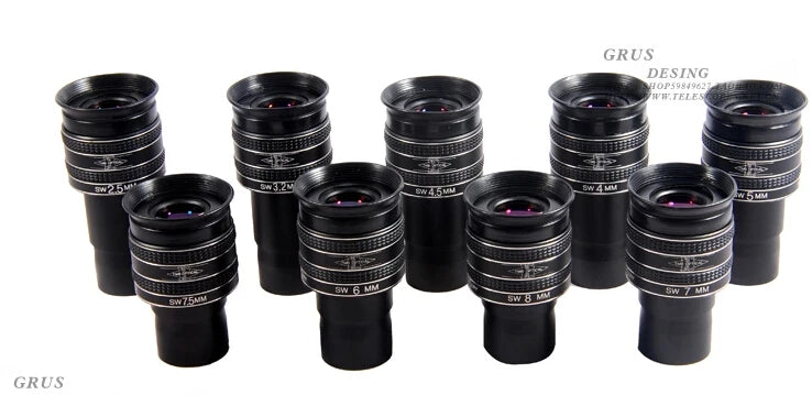 TMB-Astronomical Telescope SW 58 °, Planet Eyepiece, Wide Angle Focal, High Power, 2.5mm, 3.2mm, 4mm, 4.5mm, 6mm, 7mm, 7.