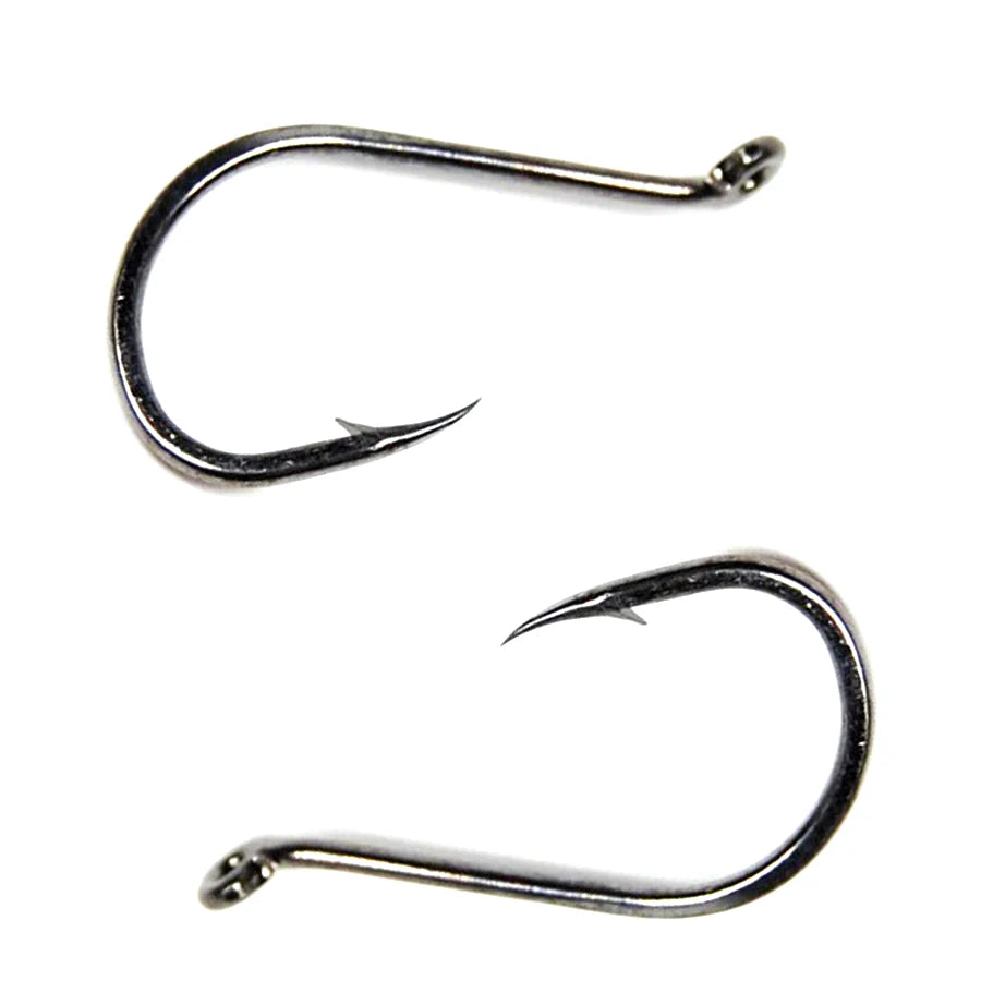 [100PCS/lot] Octopus Beak Hook Saltwater Fishing Hooks Fly Tying Hooks Tip Wholesale Wifreo Promotion Black Nickle