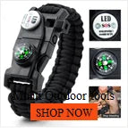 Outdoor Survival Paracord Bracelet Buckle LED Laser Flashlight bracelet Emergency Multi Tool Braided Camping Rescue Rope