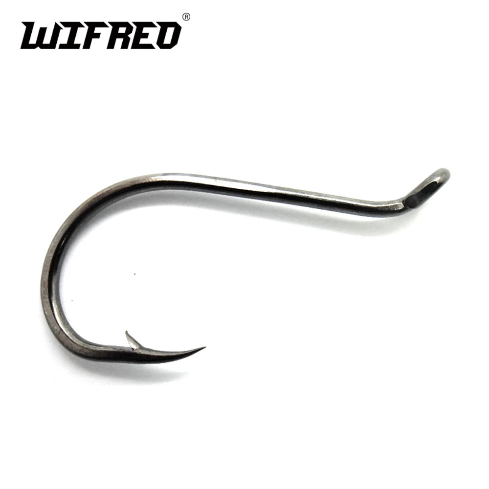 [100PCS/lot] Octopus Beak Hook Saltwater Fishing Hooks Fly Tying Hooks Tip Wholesale Wifreo Promotion Black Nickle