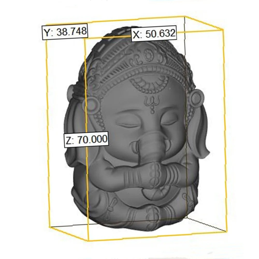3D Ganesh Soap Candle Mold Mould Ganesha Silicone Mold for Candle Decorating Resin Epoxy Crafts Gyspum Statue Molds