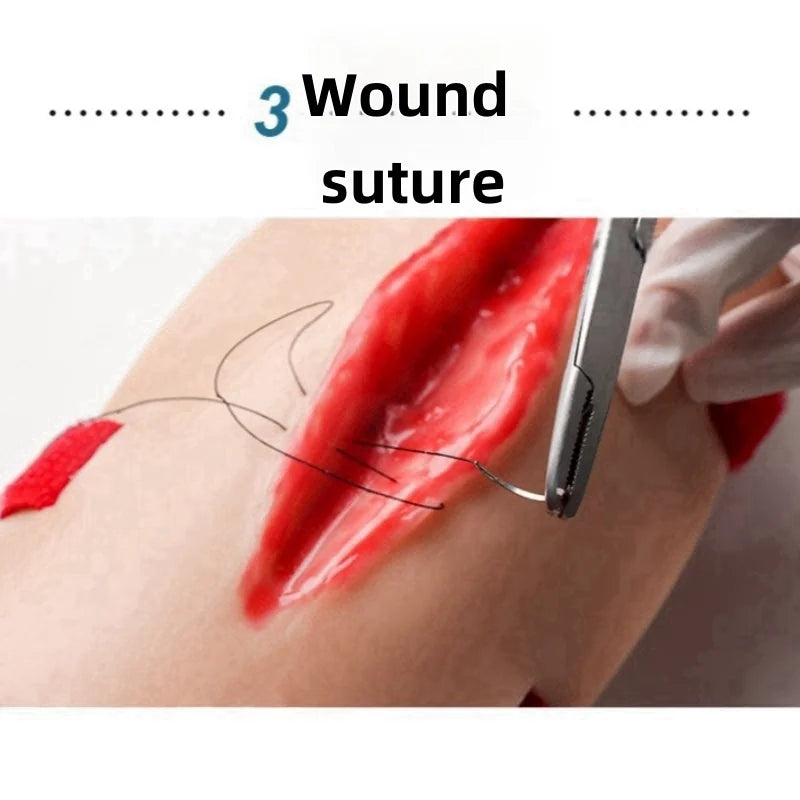 PVC Trauma Simulated Wound Practice Module for Nurse Training & Schools Featuring Hemostasis & First-Aid Practice Manikins