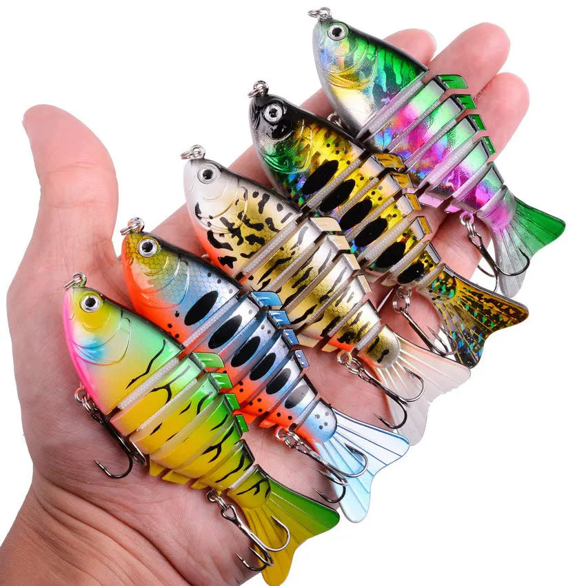 Aorace 5pcs Sinking Wobbler Set Crankbaits Fishing Kit Artificial Bait Hard Lure Swimbait Pike Wobblers For Bass Fishing Tackle