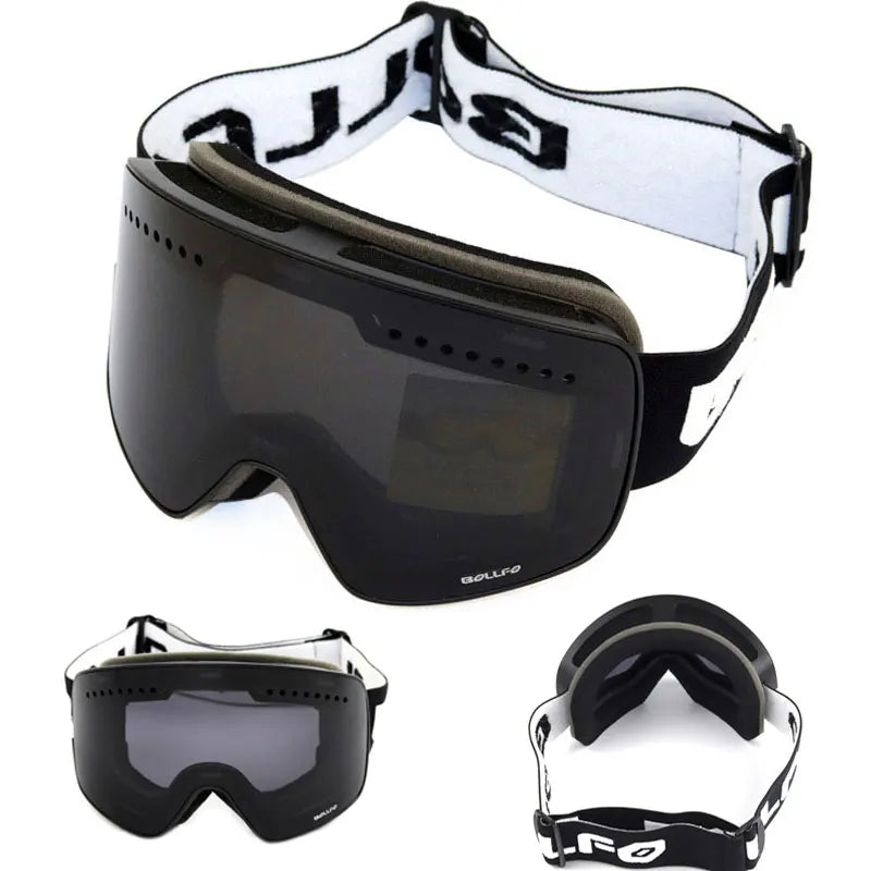 Ski Goggles with Magnetic Double Layer polarized Lens Skiing Anti-fog UV400 Snowboard Goggles Men Women Ski Glasses Eyewear case