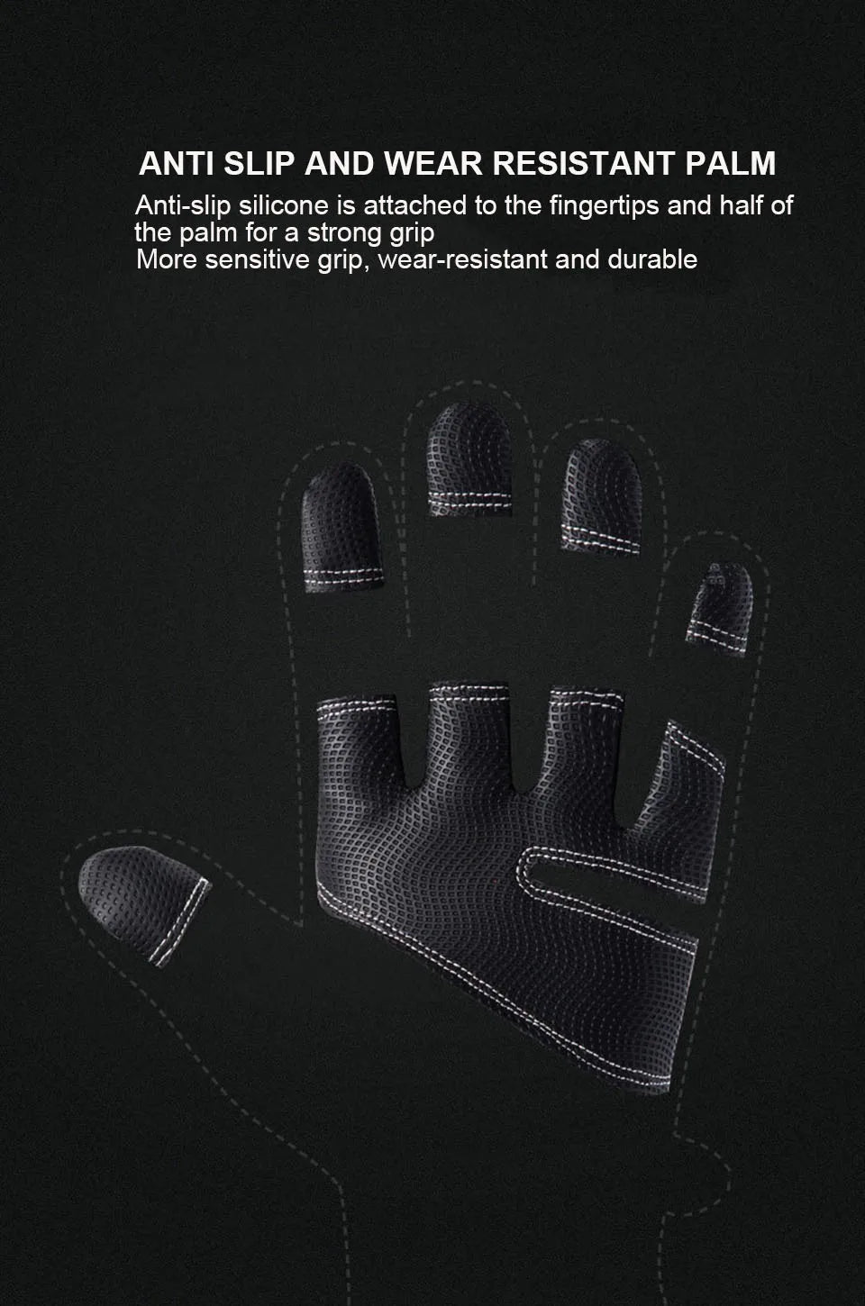 Cold-proof Ski Gloves Waterproof Winter Gloves Cycling Fluff Warm Gloves For Touchscreen Cold Weather Windproof Anti Slip