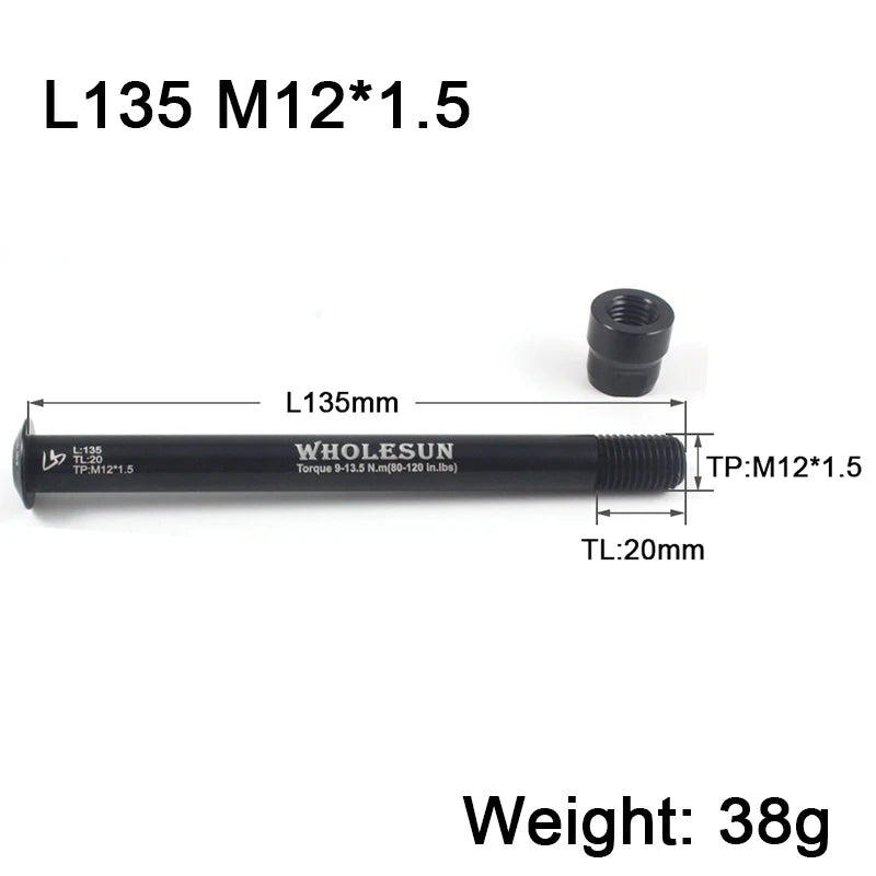 Bicycle Thru Axle Bike Quick Release Hubs Tube Shaft Skewers Front Rear Axle for Scott M12x1.5 M12x1.0 Bike Accessory