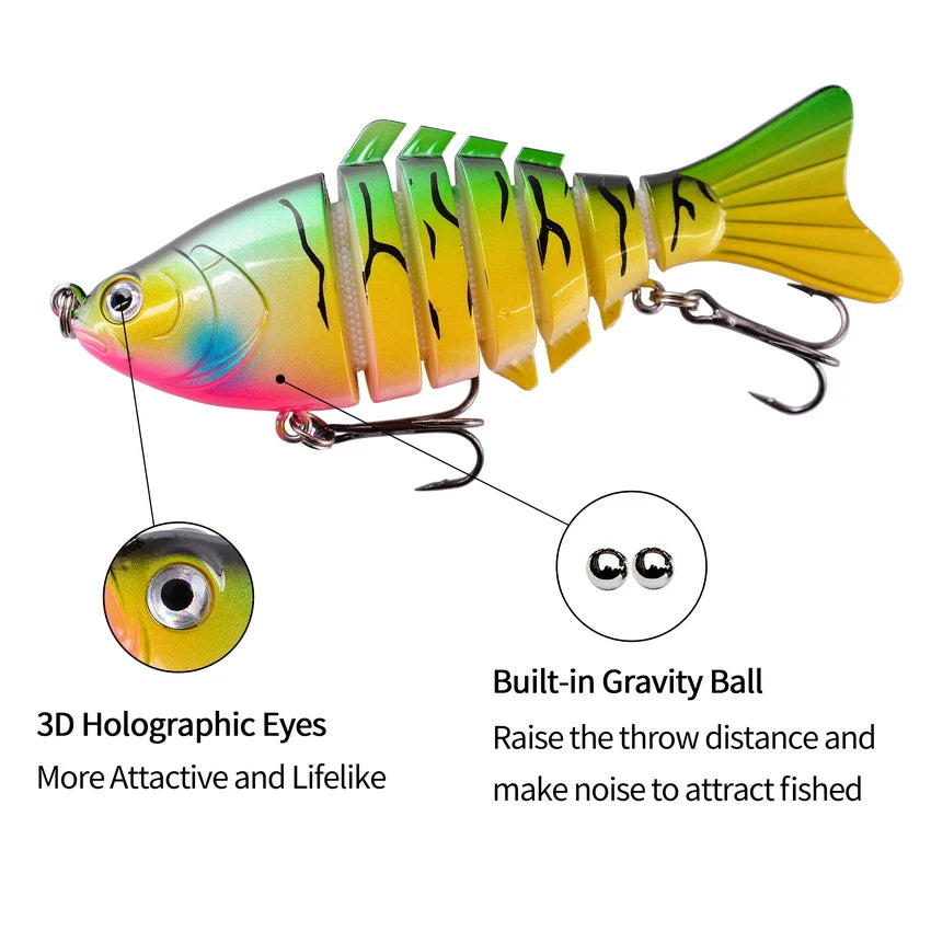 Aorace 5pcs Sinking Wobbler Set Crankbaits Fishing Kit Artificial Bait Hard Lure Swimbait Pike Wobblers For Bass Fishing Tackle