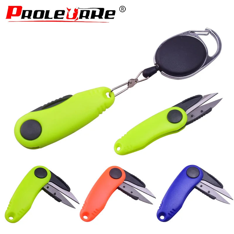 Portable Shrimp-Shaped Stainless Steel Fish Use Scissors Accessories Folding Fishing Line Cut Clipper Fishing Scissor Tackle