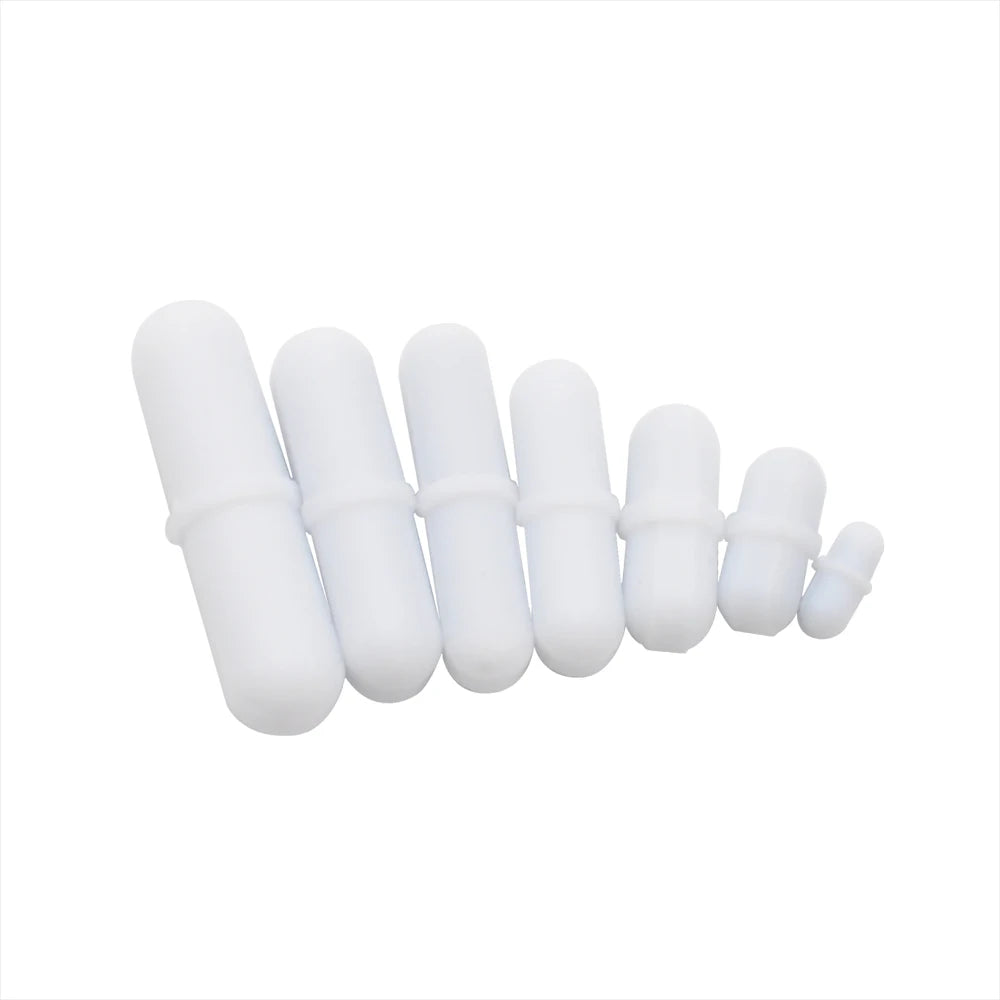 INTLLAB Mixed Size Stir bar PTFE Magnetic Stirrer Mixer Stir Bars 7pc  Durable Build, Ideal for Student Labs, Portable Packaging
