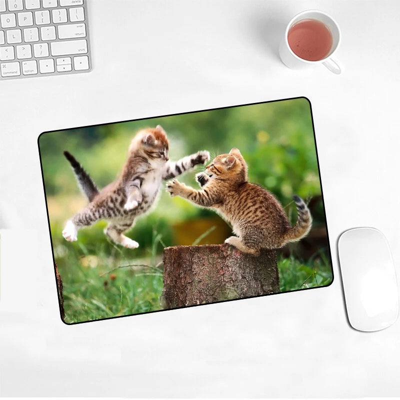 Cute Cat Mouse Pad Picture Pad Laptop Slip 220x180x2mm Mat For Cs Go/work Gaming New Kawaii Office Decoration Carpet Mouse Mat
