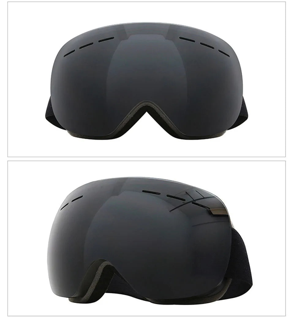 GOBYGO New Skiing Eyewear Cycling Sunglasses Men Women Ski Goggles UV400 Anti-fog Big Ski Mask Glasses Snow Snowboard Polarized