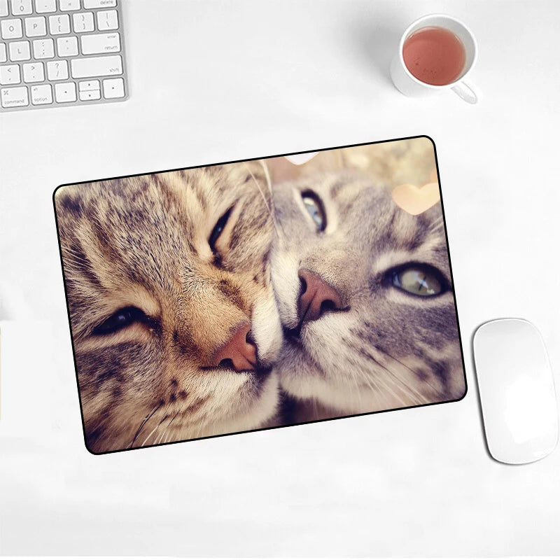 Cute Cat Mouse Pad Picture Pad Laptop Slip 220x180x2mm Mat For Cs Go/work Gaming New Kawaii Office Decoration Carpet Mouse Mat