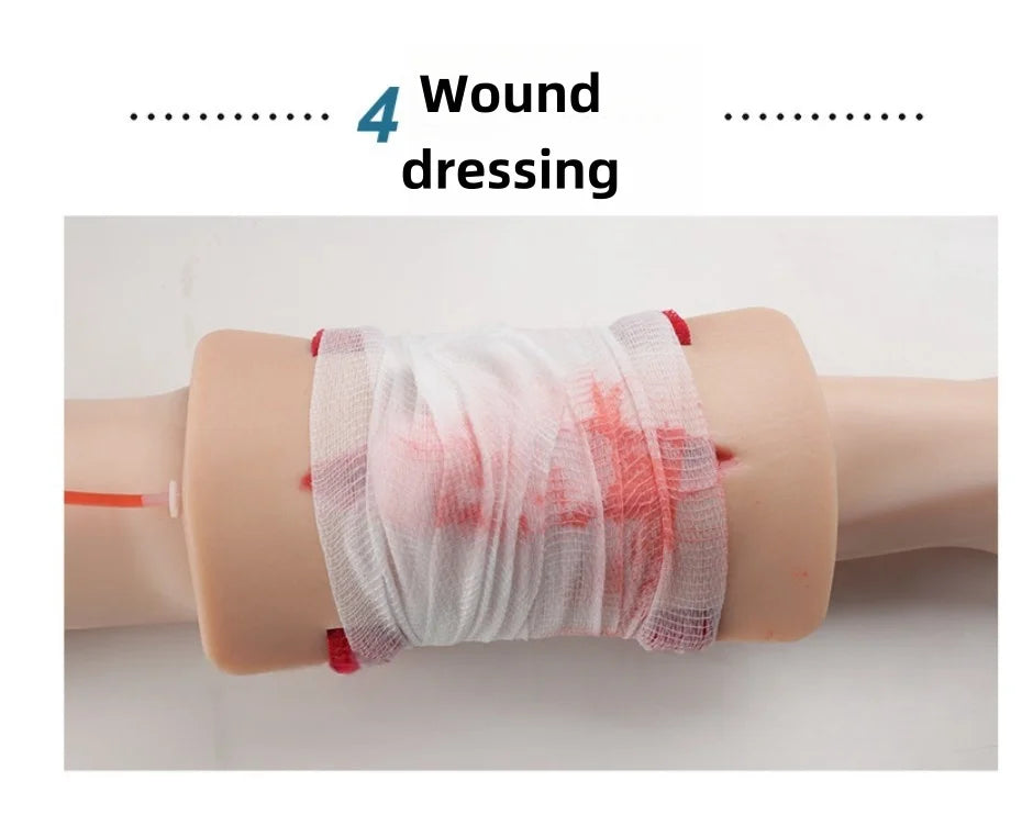 PVC Trauma Simulated Wound Practice Module for Nurse Training & Schools Featuring Hemostasis & First-Aid Practice Manikins