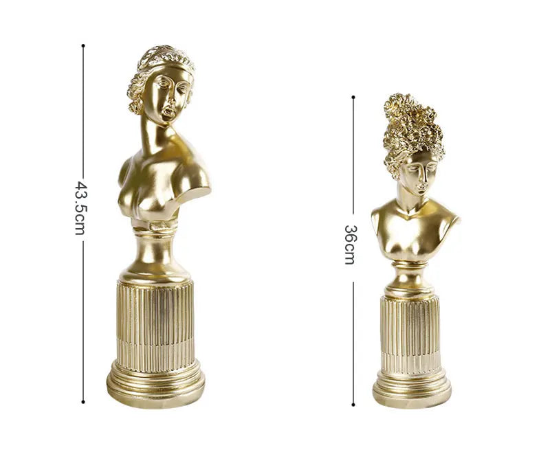 Home Decoration Goddess Statue Model Light Luxury Livingroom Bedroom Office Hotel Hall Decor Art Crafts Figurines Ornaments