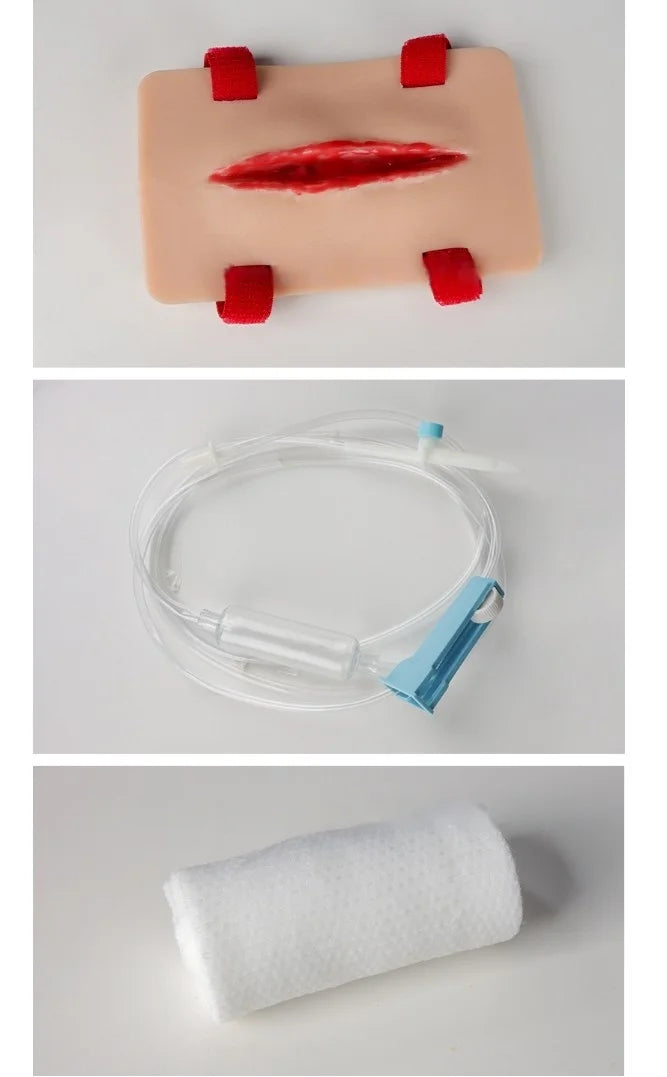 PVC Trauma Simulated Wound Practice Module for Nurse Training & Schools Featuring Hemostasis & First-Aid Practice Manikins