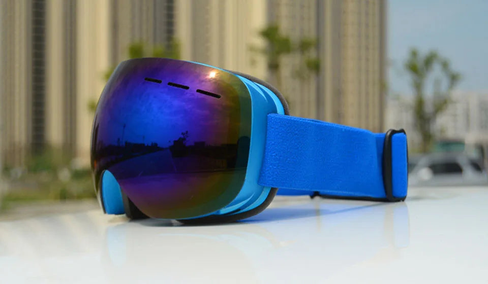 GOBYGO New Skiing Eyewear Cycling Sunglasses Men Women Ski Goggles UV400 Anti-fog Big Ski Mask Glasses Snow Snowboard Polarized