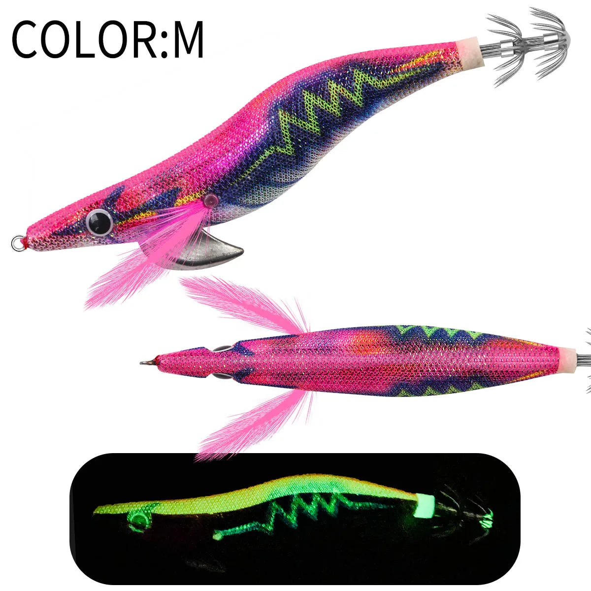 12g 14g 19g Squid Jig Floating Eging Fishing Squid Lure Fishing Lure Artificial Bait for Fishing Squid Hook Octopus Cuttlefish