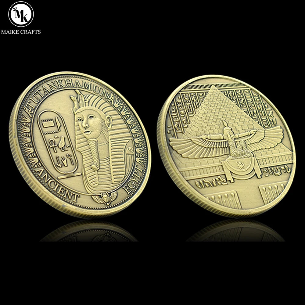 Goddess Isis Commemorative Coin Gold Silver Bronze Metal Ancient Egyptian Mystery Challenge Coin Collection Holiday Gift