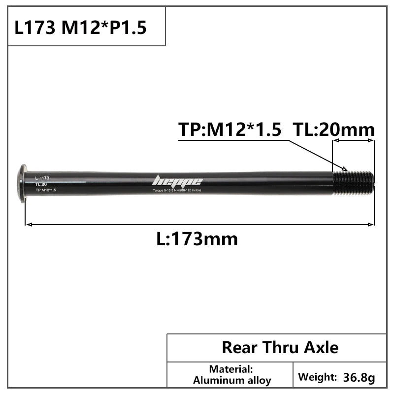 Bicycle Thru Axle Bike Quick Release Hubs Tube Shaft Skewers Front Rear Axle for Scott M12x1.5 M12x1.0 Bike Accessory