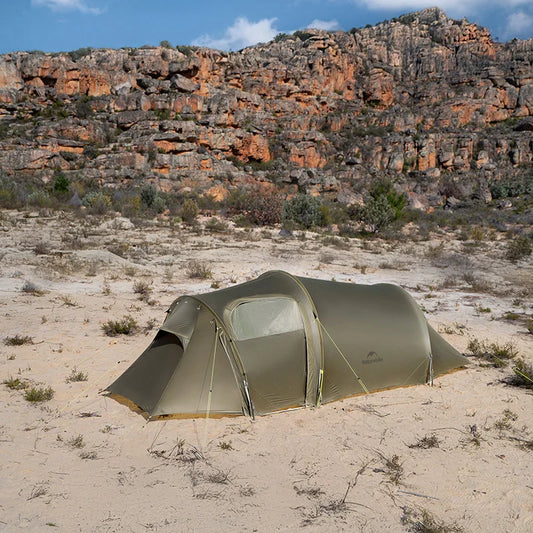 Naturehike Opalus UL 2-3 Man Hiking Tent Portable 4 Seasons High Strength 15D Nylon Backpack Trekking Tunnel Tent CNK2450WS036