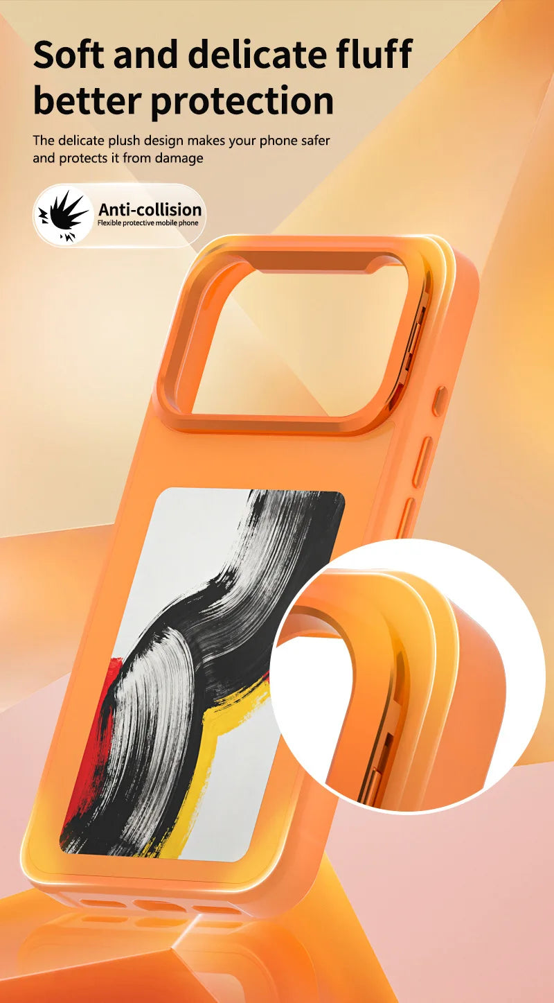 4.0" E-ink Display Phone Case for iPhone 17/17 Pro/17 Pro Max, Custom Selfie, Zero Power, Wireless Charging & NFC