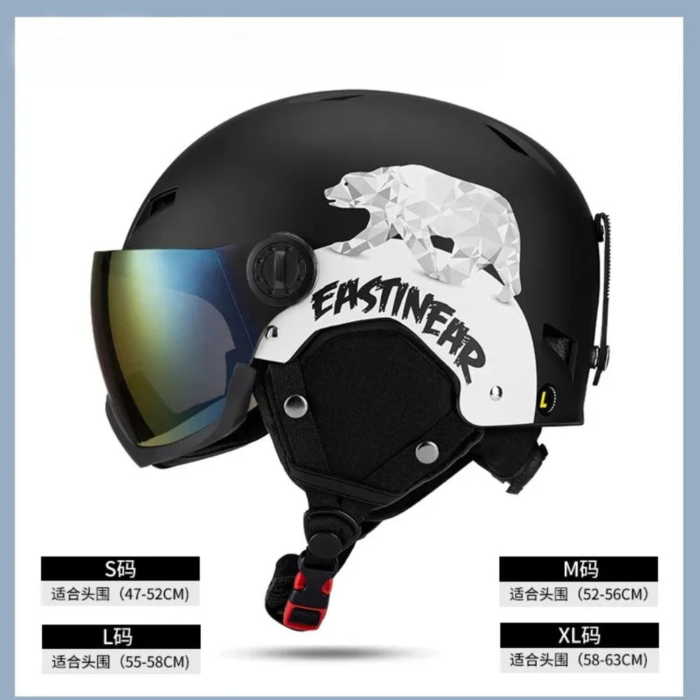 LUMDEER Winter Ski Helmet One-piece Adult Universal Snow Helmet Skating Ski girl Men's Snowboard Outdoor Sports Helmets 2026