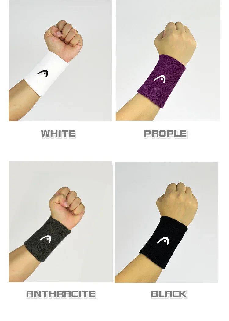 Original HEAD Tennis Wristband Badminton Sport Wristband Cotton Comfortable Sweat Wiping Non Slip Wristband