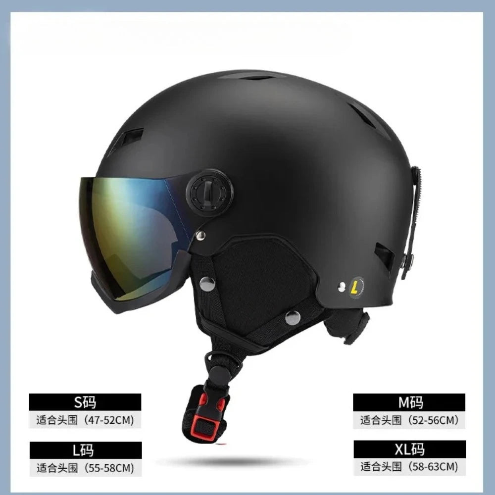 LUMDEER Winter Ski Helmet One-piece Adult Universal Snow Helmet Skating Ski girl Men's Snowboard Outdoor Sports Helmets 2026