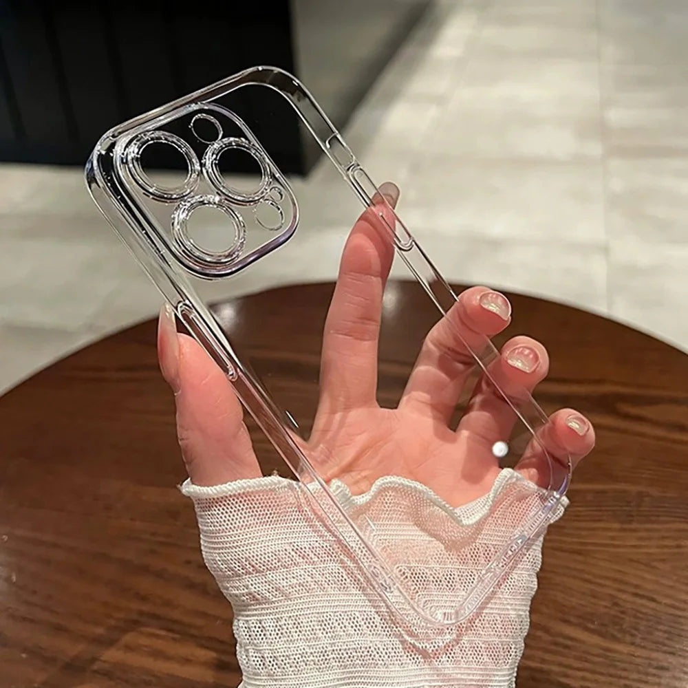 Clear Case For iPhone 17 16 15 14 11 12 13 Pro Max 7 8 15 16 Plus X XR XS Max Air SE 2020 2022 iphone11 Shockproof Cover Funda