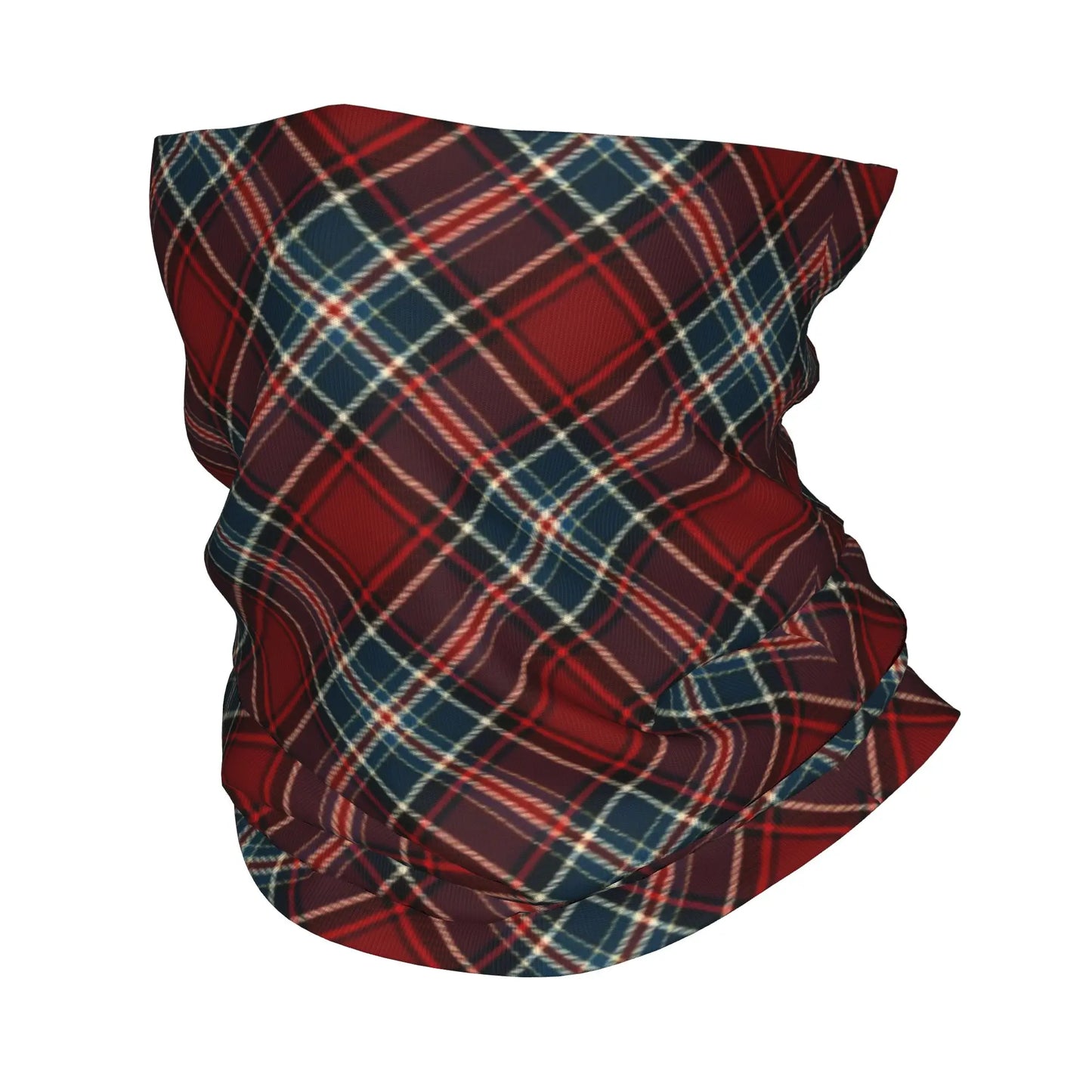 Custom Stewart Royal Scottish Tartan Bandana Neck Gaiter for Ski Camping Women Men Wrap Scarf Scotland Print Headband Warmer