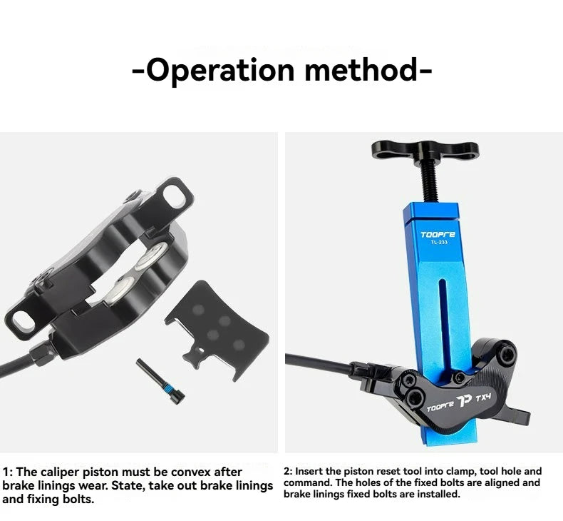 Bicycle Piston Reset Tool Bike Caliper Piston Press Tool For 2 Piston 4 Piston SHIMANO/SRAM Brake Caliper Bike Piston Tool