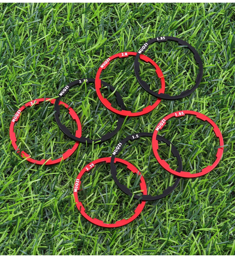MUQZI 5pcs Cassette Washer 1mm 1.5mm 1.85mm 2mm 2.18mm 2.35mm 2.5mm Flywheel Spacer Bike Hub Washer