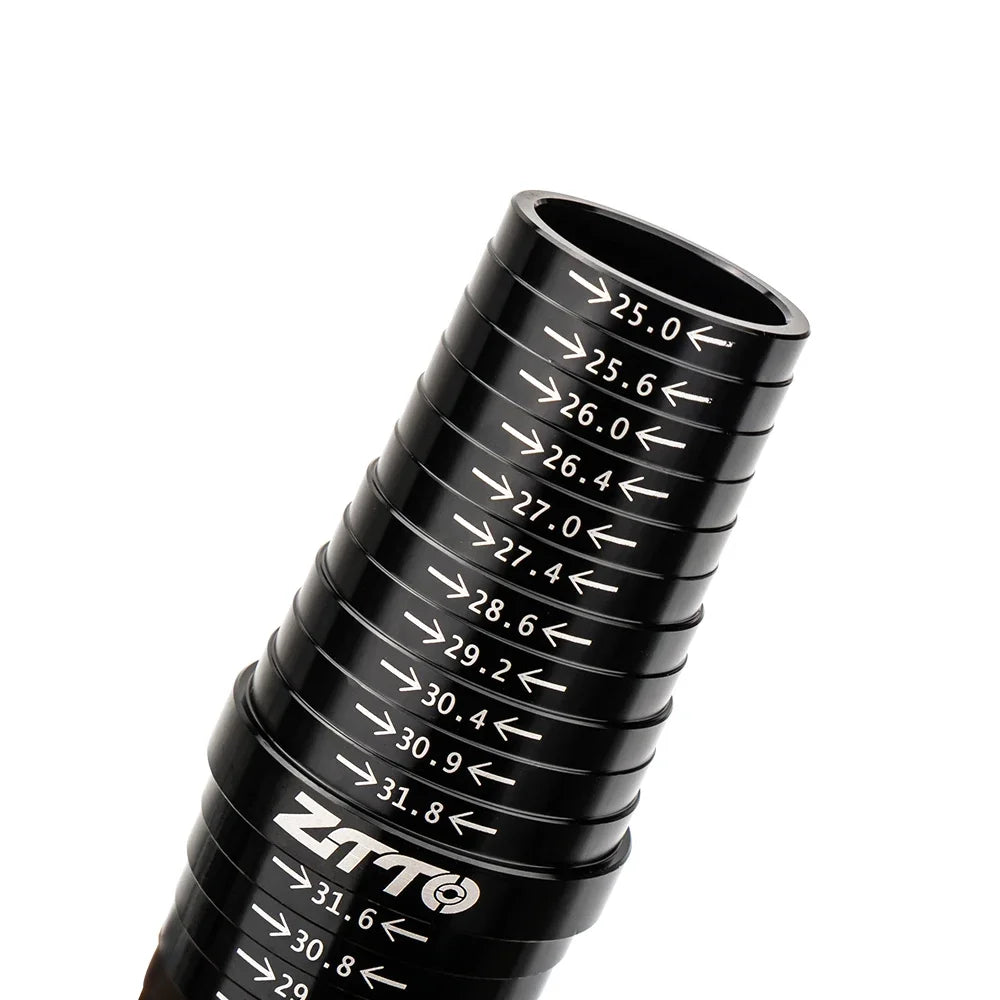 ZTTO Bicycle Seat Post Measurer Bike Frame Tube Diameter Tool Accurate 25.4 27.2 28.6 30.9 31.6 31.8 Durable Aluminum alloy