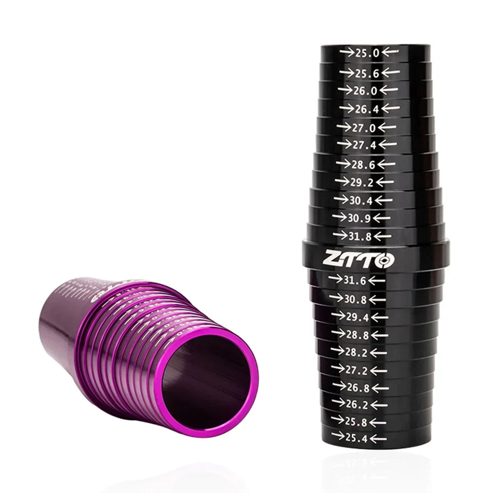 ZTTO Bicycle Seat Post Measurer Bike Frame Tube Diameter Tool Accurate 25.4 27.2 28.6 30.9 31.6 31.8 Durable Aluminum alloy