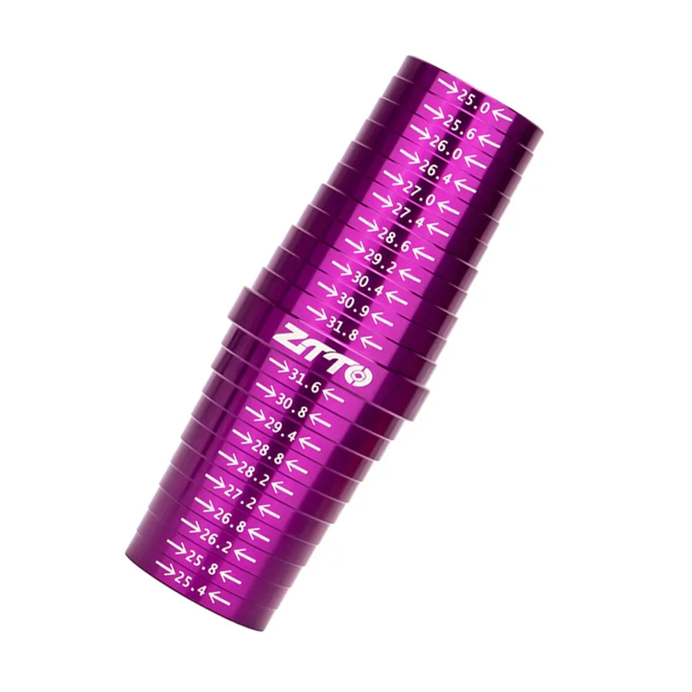 ZTTO Bicycle Seat Post Measurer Bike Frame Tube Diameter Tool Accurate 25.4 27.2 28.6 30.9 31.6 31.8 Durable Aluminum alloy